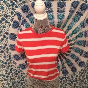 Abercrombie and Fitch Striped Tee🧡